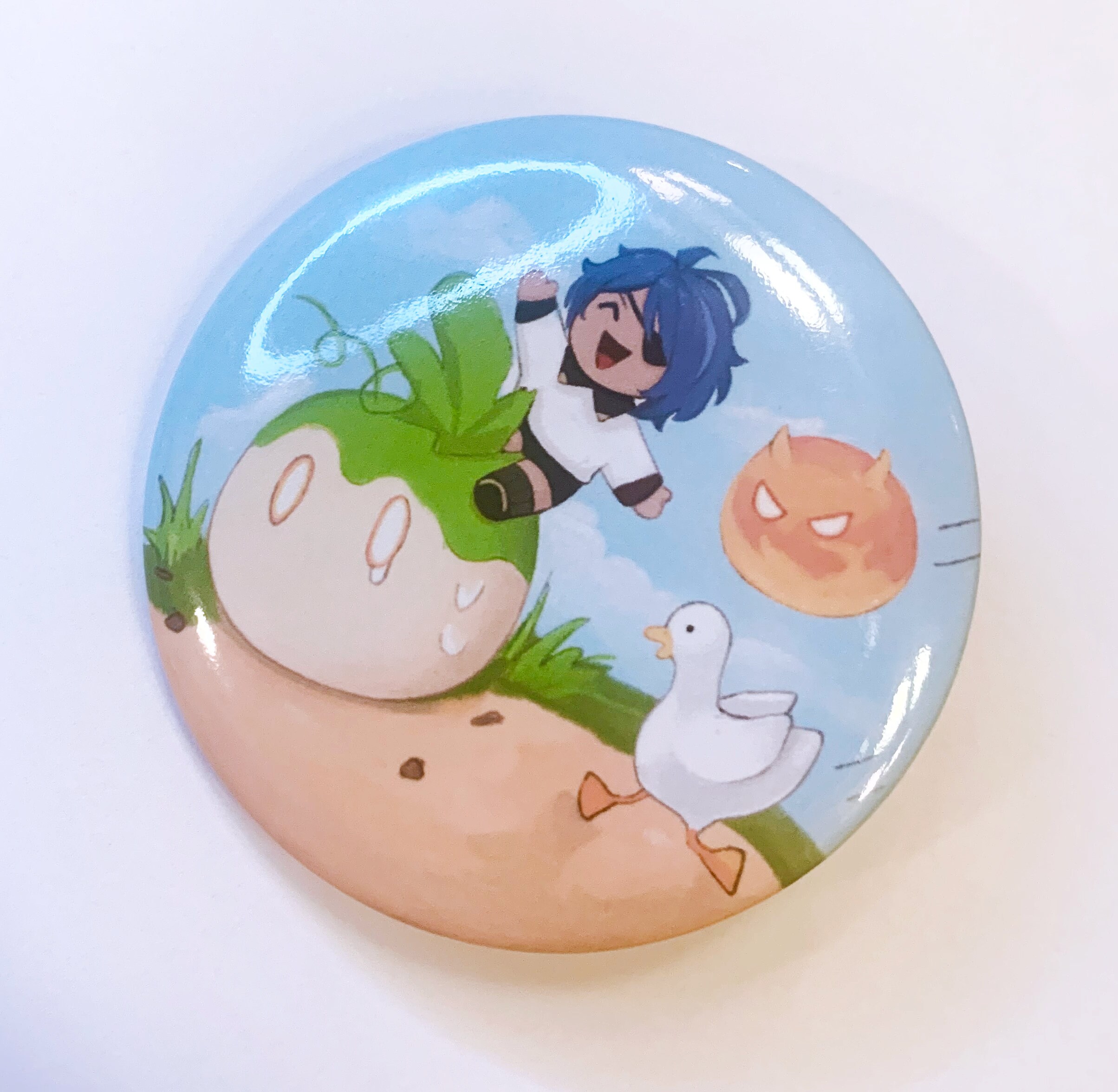 Kaeya & Monstadt Slime Friends 2.3 Inch Button Pin - Etsy
