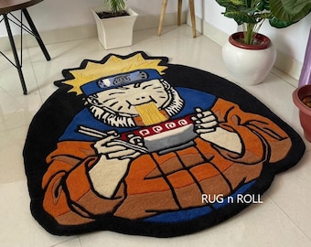Custom Rugs Tufted | Handmade Floor Carpet | Anime Tuft Carpet | Personalize Area Rug for Bedroom Aesthetic, Living Room, Kids Room Carpets