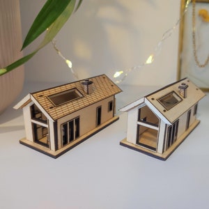 Tiny Tiny House bouwpakket miniatuurhuisje met meubels (1:144) - Bouw je eigen Tiny House.