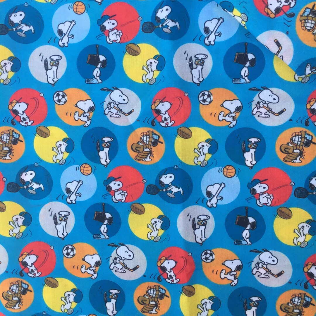 Snoopy Fabric Charlie Brown Fabric Peanuts Fabric Anime Etsy UK