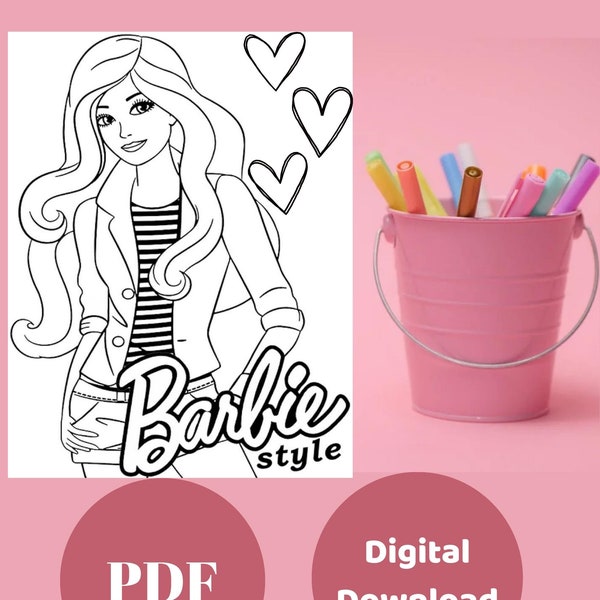 coloriage barbie