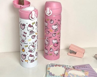 Hello Kitty Thermos Stainless Bottle 2 Way Tumbler Sanrio Japan