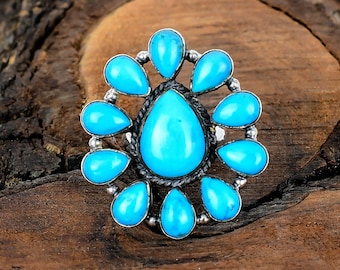 Arizona Sleeping Beauty Turquoise Ring, Turquoise Sterling Silver