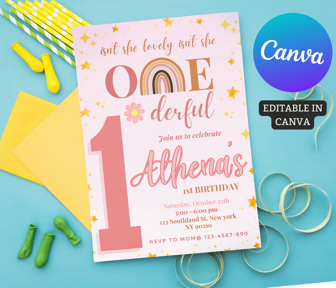 Isn't She Lovely Isn't She Onederful Banner Decorations, Boho...