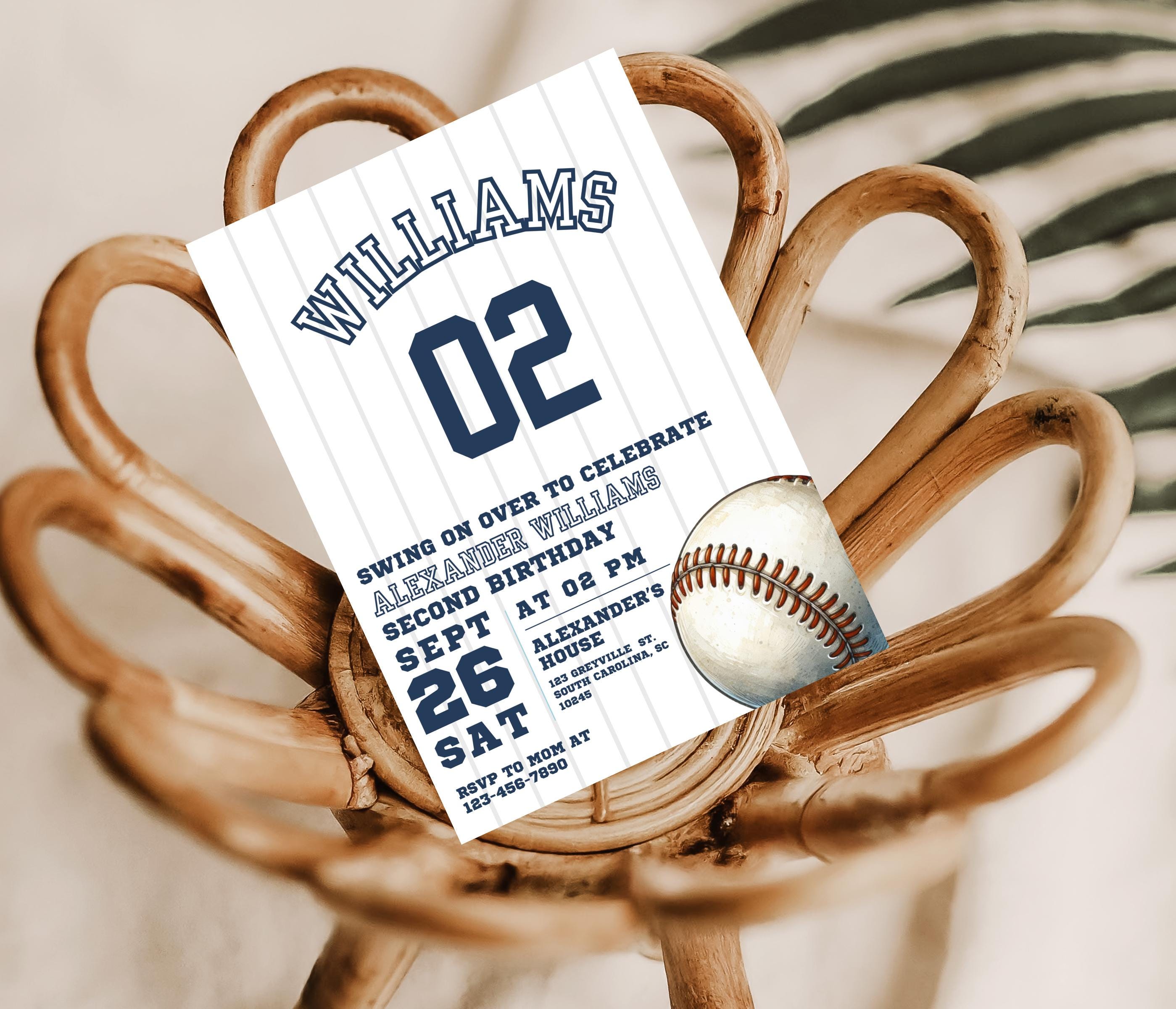 Editable Baseball Birthday Invitation, Baseball Invites, Instant ...