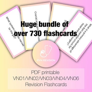 HUGE bundle | Vetskills Veterinary Nursing Revision Flashcards | VN01 VN02 VN03 VN04 VN06 | **DIGITAL DOWNLOAD**