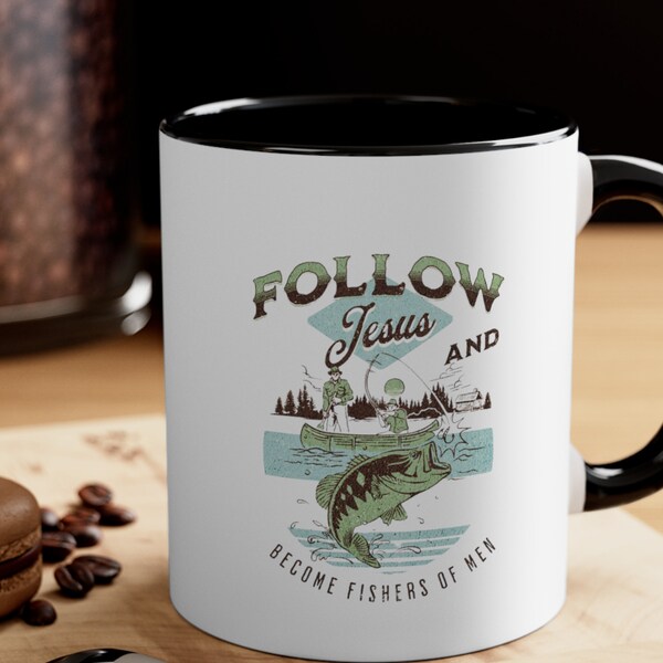 Fishermen Of Men, Coffee Mug, Fishermen Mug, Coffee Mugs, Christian Gift, Fisherman Gift, Bible Verse Mug, Christian Mug Christian Gift Mug