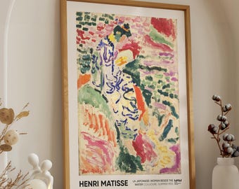 Henri Matisse La Japonaise Poster – Fauvismo Impressionista Wall Art