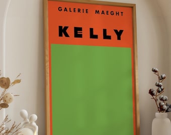 1958 Ellsworth Kelly – Noir Et Rouge – Galerie Maeght Paris