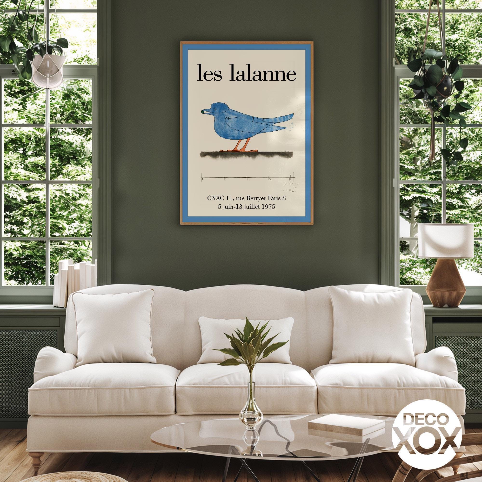 Les Lalanne Exhibition Poster, Vintage Blue Bird Art Print - Etsy