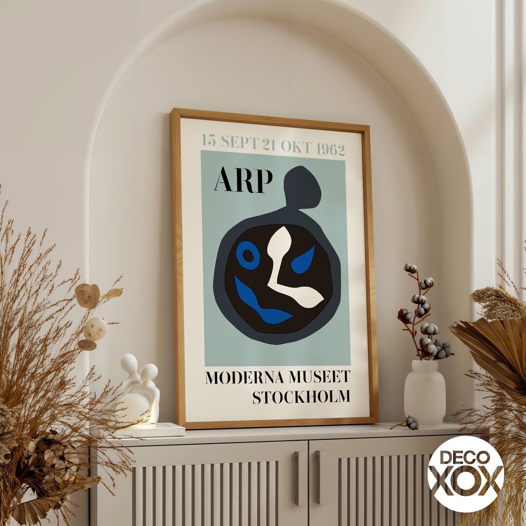 ARP Moderna Museet Stockholm Abstract Modern Art Print 1962