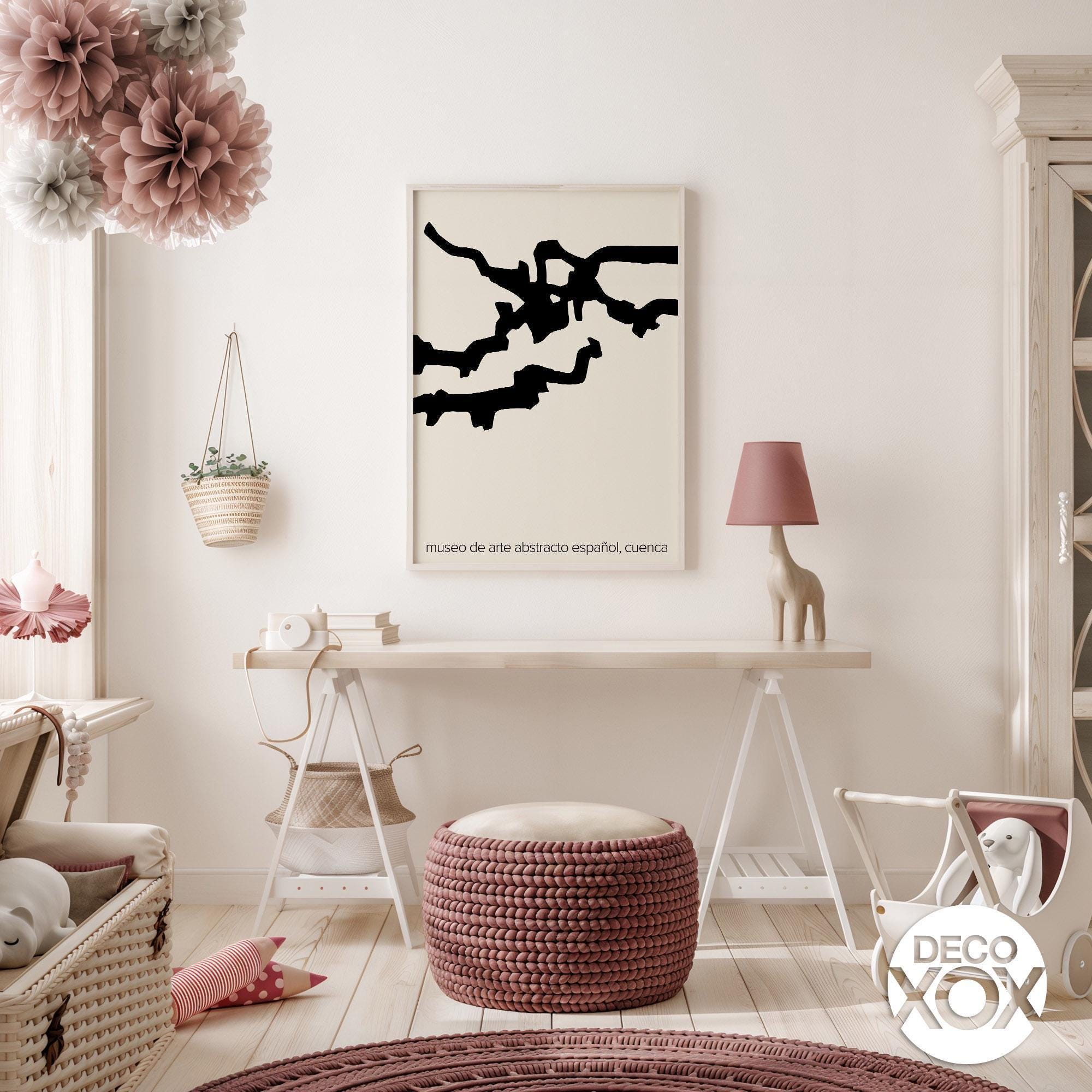 Chillida Abstract Art Print, Spanish Modernism, Cuenca Exhibition