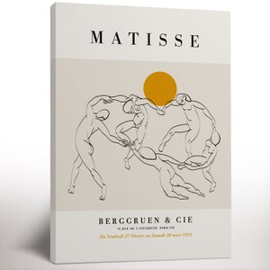 Henri Matisse Exhibition Canvas Print, Matisse The Dance Poster, Housewarming Gift