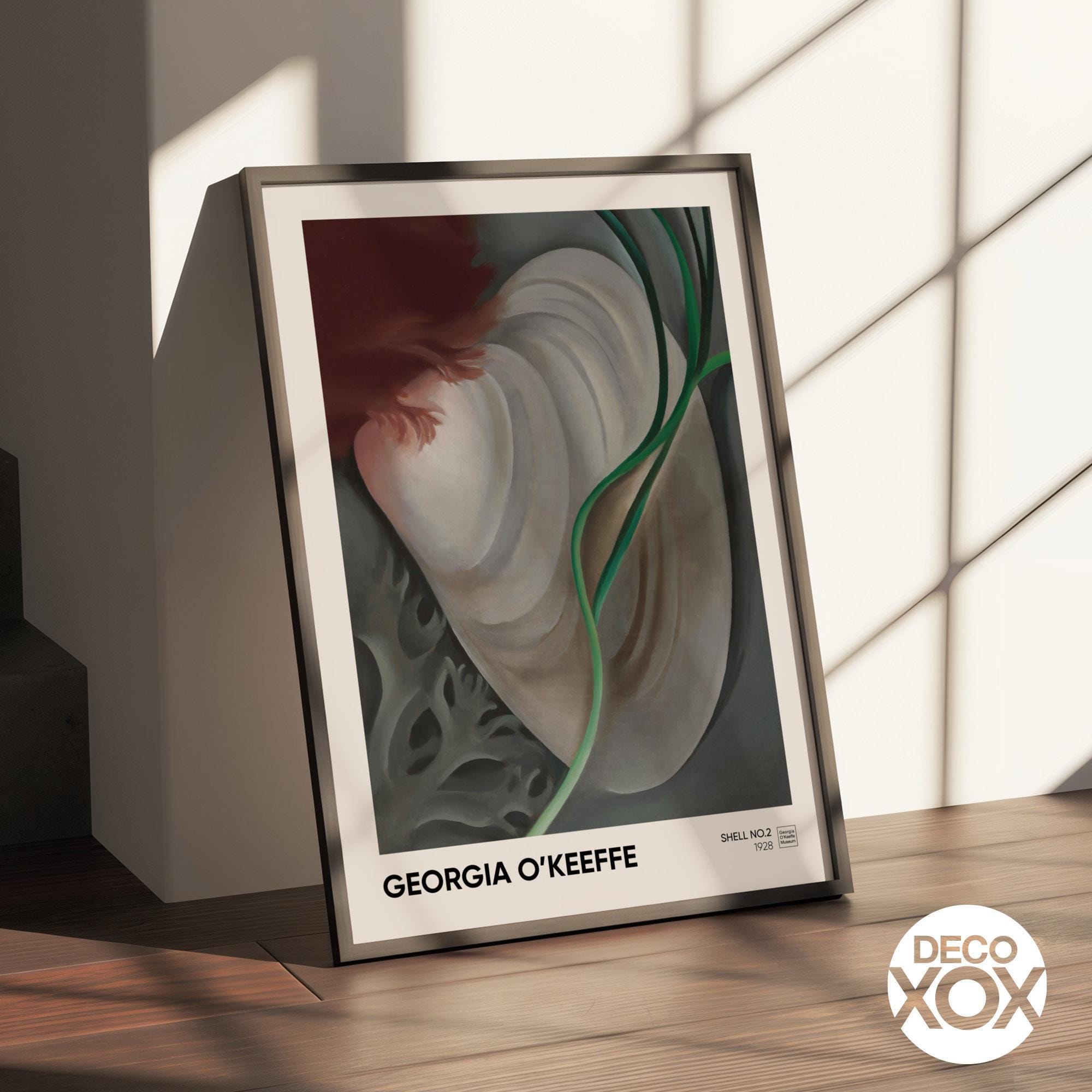 Georgia O'keeffe Shell No. 2 Print, Vintage Art Poster, Coastal