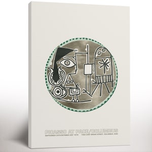 Exhibition Canvas Pablo Picasso On Canvas, Pablo Picasso Artwork, Canvas Art Ready to Hang, Vintage Minimalist Gift Idea