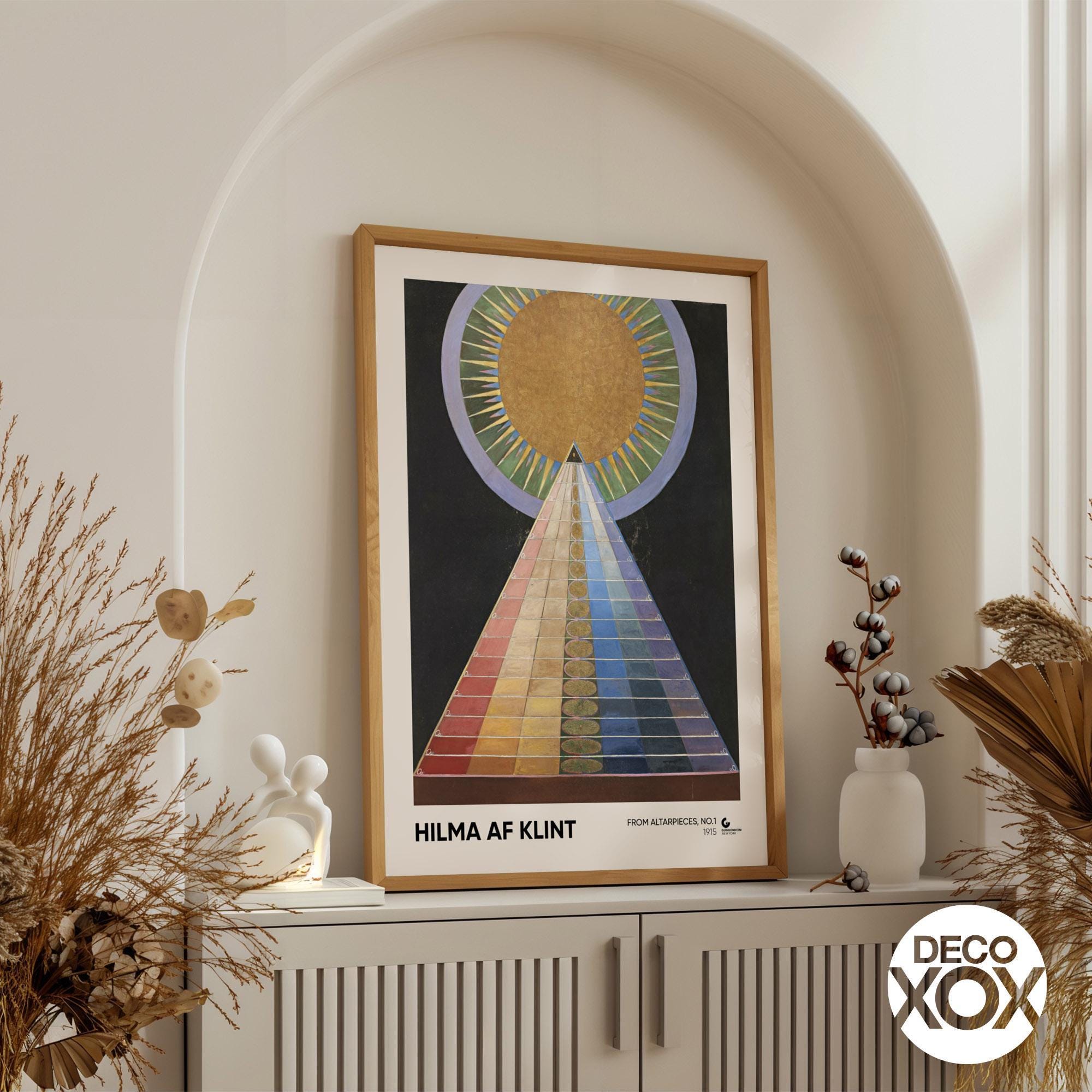 Hilma Af Klint Pyramid Art Print, Abstract Geometric Wall Decor - Etsy