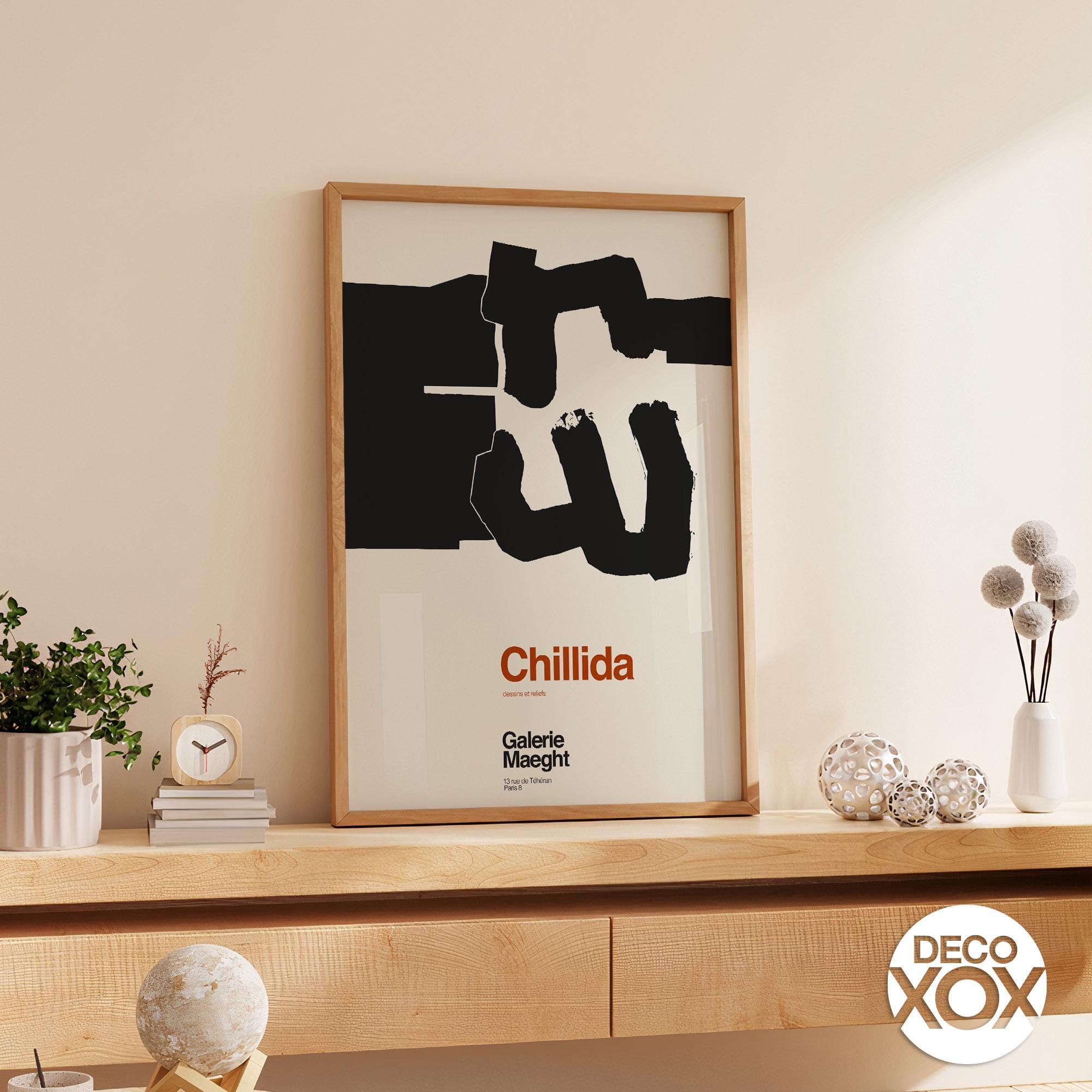 Chillida Abstract Art Print, Galerie Maeght Exhibition Poster - Etsy