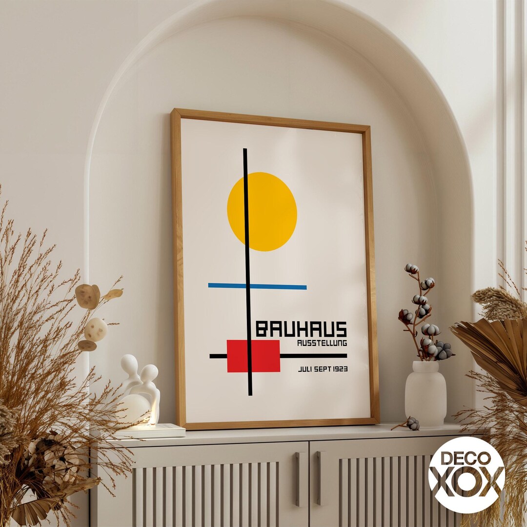 Bauhaus 1923 Exhibition Poster – Abstract Geometric Art Print - Etsy