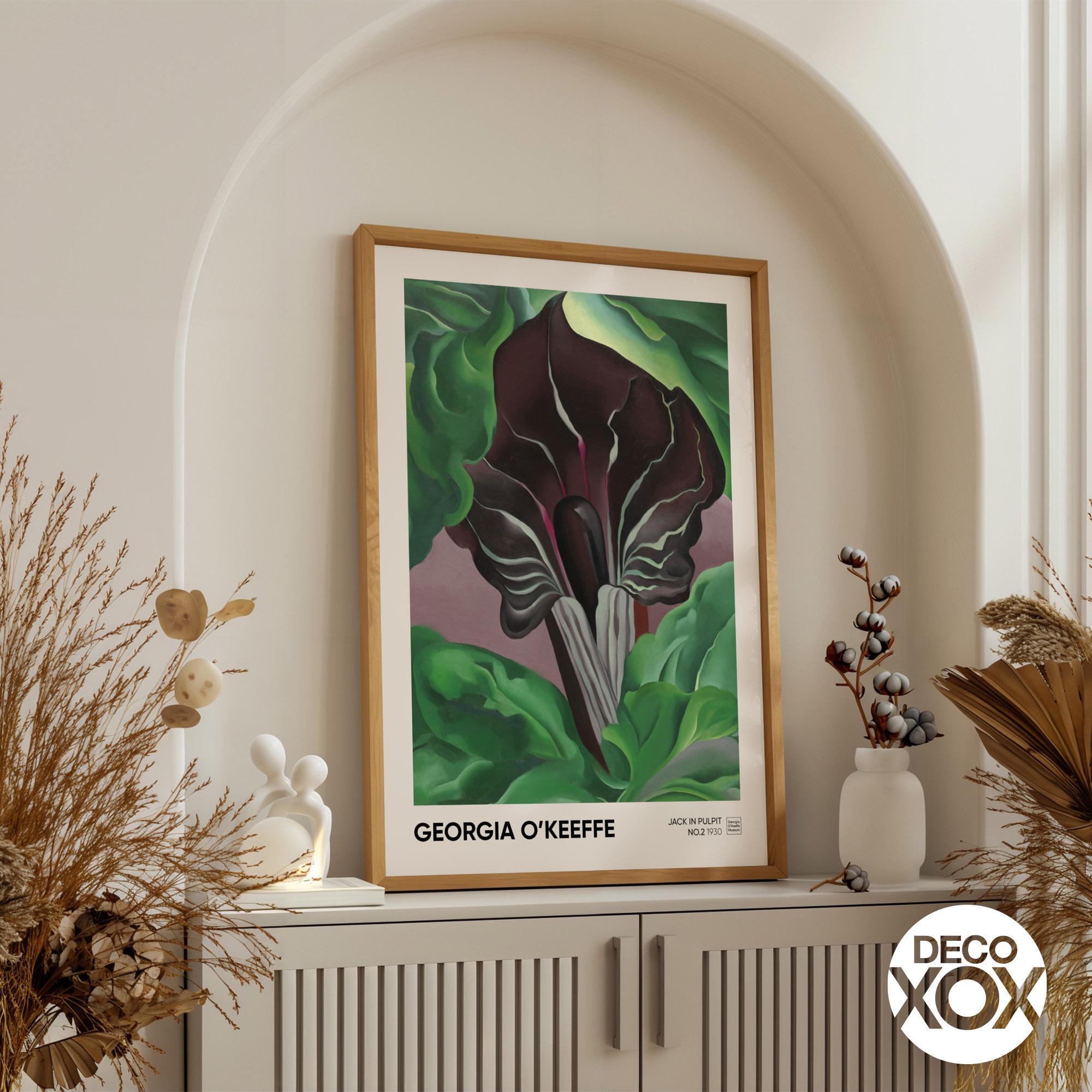Georgia O'keeffe Jack in Pulpit Art Print, Vintage Botanical Wall