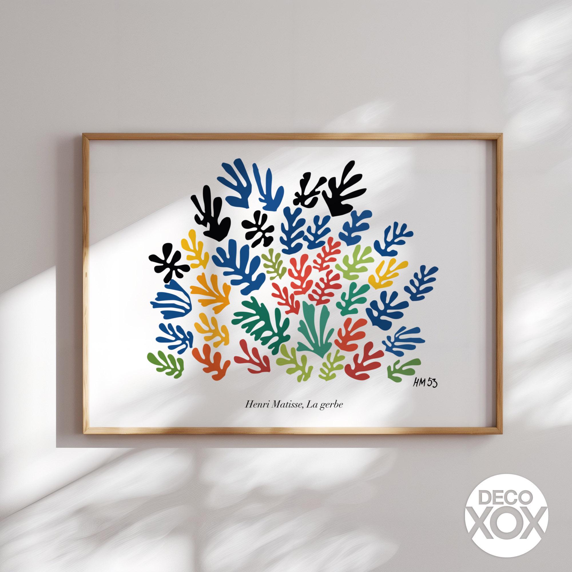 Henri Matisse La Gerbe Art Print – Mid-century Modern Botanical