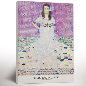 Exhibition Canvas Gustav Klimt Print On Canvas, Art Nouveau, Extra Large Living Room Decor, Canvas Art Ready to Hang