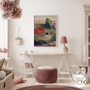 Surreal Turntable Poster, Salvador Dali Style Vinyl Art, Psychedelic Music Decor image 11