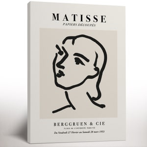 Henri Matisse Ausstellung Leinwand Druck, Reproduktion Leinwand Wohnkultur, Housewarming Geschenk