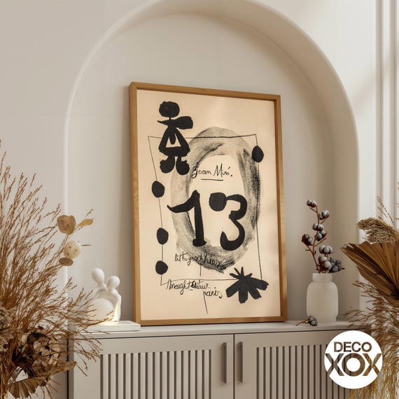 Joan Miró Lithograph No. 13, Vintage French Abstract Art Print - Etsy