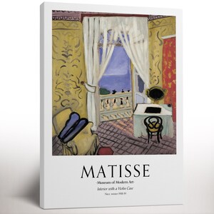 Matisse Exhibition Canvas Print, Mid-Century Modern Print, Living Room Decor, Housewarming Gift