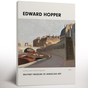 Edward Hopper Canvas Wall Decor, Modern American Realism Painting, Gallery Wall Art, Canvas Art Ready to Hang