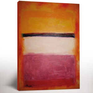 Mark Rothko Canvas Painting, Modern Minimal Art, Abstract Minimalist Painting, Housewarming Gift
