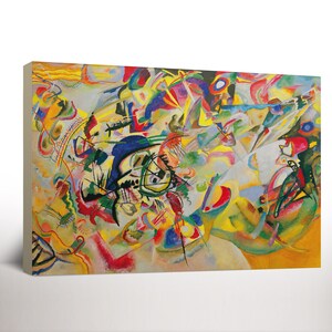 Wassily Kandinsky Composition VII Leinwanddruck, Wandkunst auf Leinwand, Abstrakte Kunst Poster, Kandinsky Kunstwerk, Modernes Wohndekor