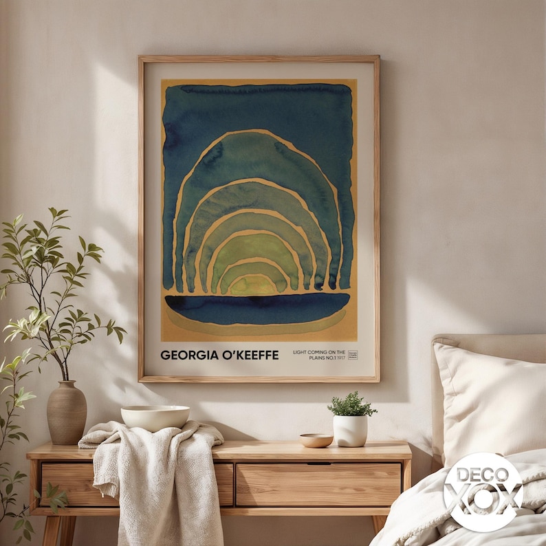 Georgia O’keeffe Light Coming on the Plains No.1 Poster, Abstract ...