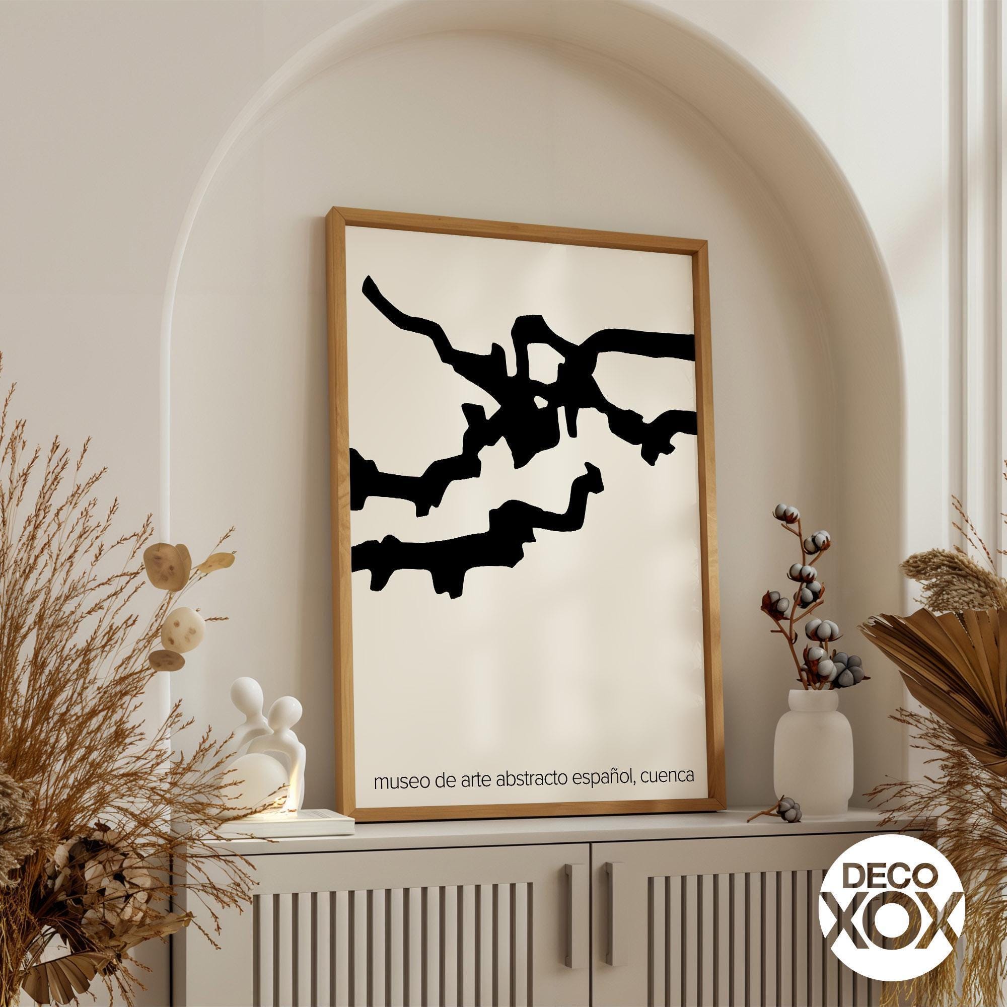 ポスター/Museo De Arte Abstracto（エドゥアルドチリーダ） Chillida Abstract Art Print, Spanish Modernism, Cuenca Exhibition
