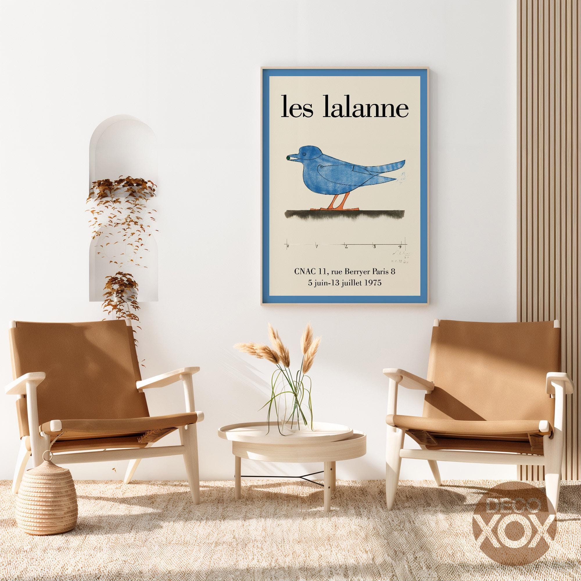 Les Lalanne Exhibition Poster, Vintage Blue Bird Art Print - Etsy