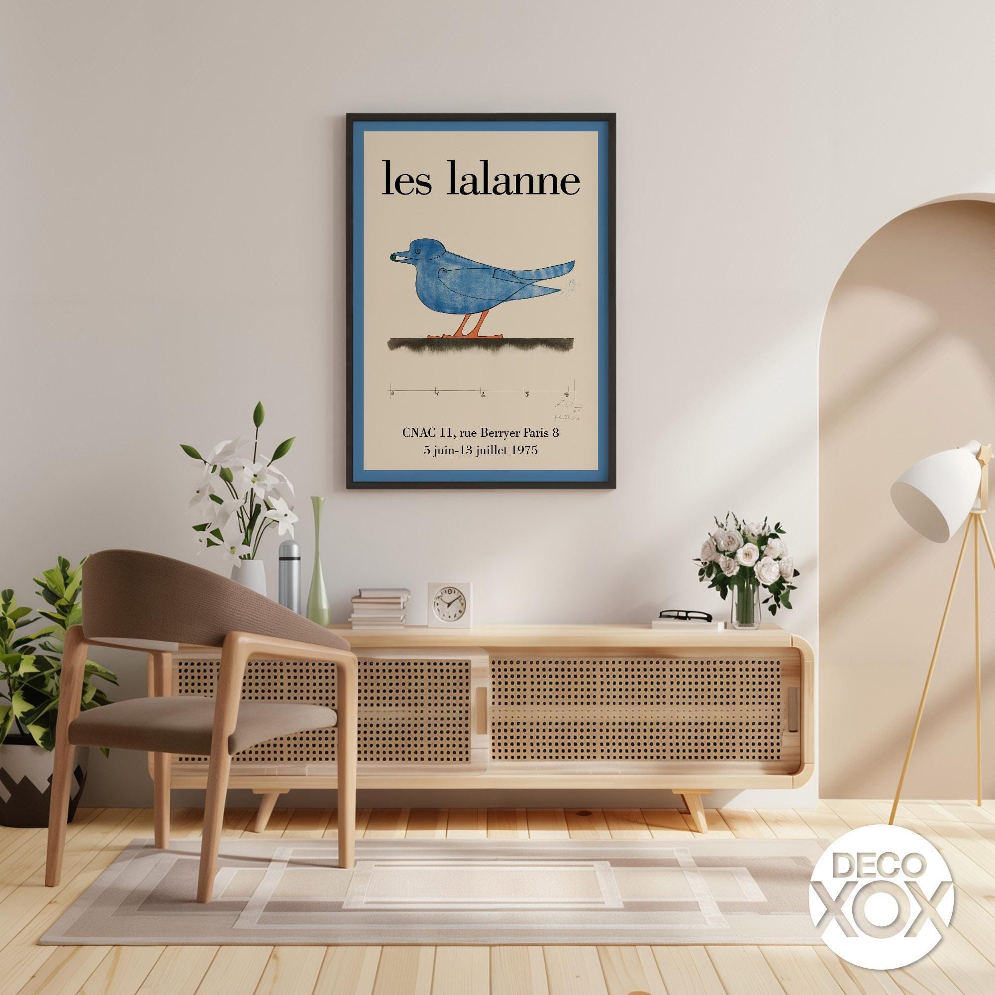 Les Lalanne Exhibition Poster, Vintage Blue Bird Art Print - Etsy