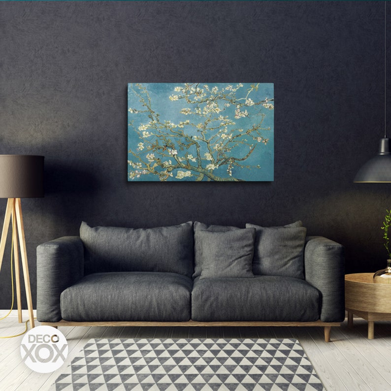 Vincent Van Gogh Print Almond Blossom Floral Canvas Poster Japanese