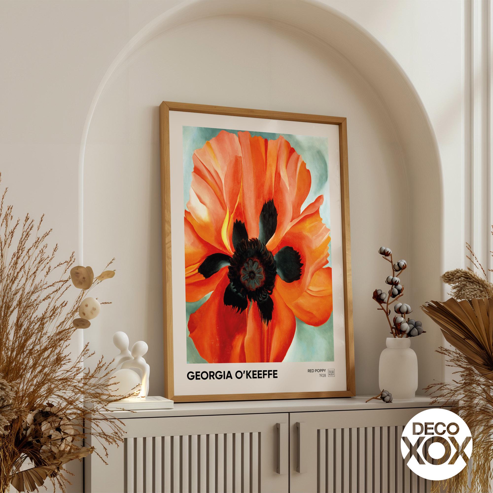Georgia O'keeffe Red Poppy Art Print, Bold Floral Poster - Etsy