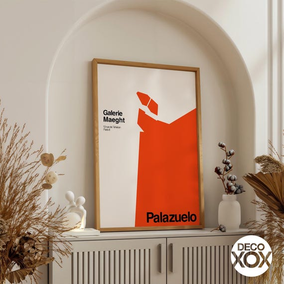 Palazuelo Galerie Maeght Exhibition Poster, Abstract Geometric
