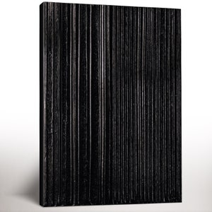 Stampa artistica su tela Soulages, stampa da galleria d&#39;arte, stampa artistica da parete nera, stampa artistica astratta, arte contemporanea, regalo di inaugurazione della casa
