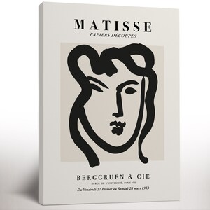 Henri Matisse Canvas, Modern Living Room Decor, Framed Canvas Art, Housewarming Gift
