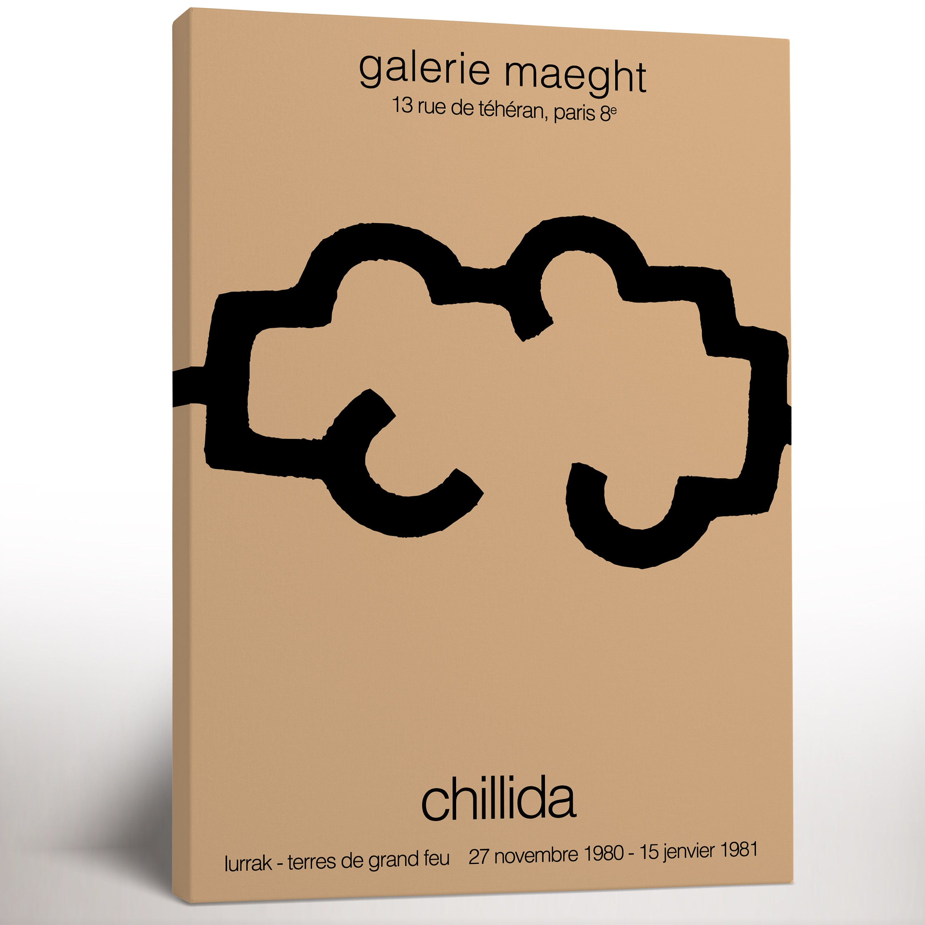 Eduardo Chillida Exhibition Canvas Print, Abstract Art Print, Gallery Wall Art, Cool Home Art, Living Room Decor, Art Lover Gift