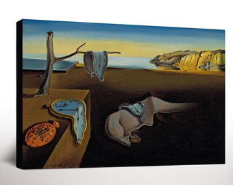 Salvador Dali The Persistence of Memory Canvas Print, Surrealism Modern Art Print, Home Decor, Ready to Hang