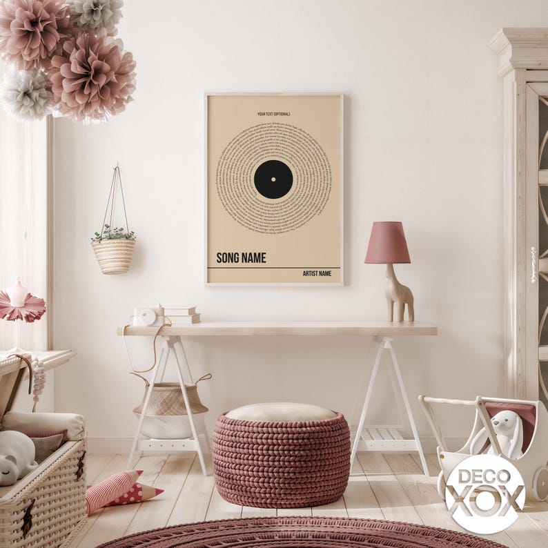 Song Lyrics Print: Personalized Vinyl Art (Matte Paper, Multiple Sizes) - P2 image 10