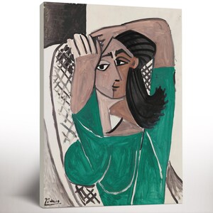Exhibition Canvas Pablo Picasso On Canvas, Famous Minimalist Print, Museum Print, Ideal Home Decor or Gift Print