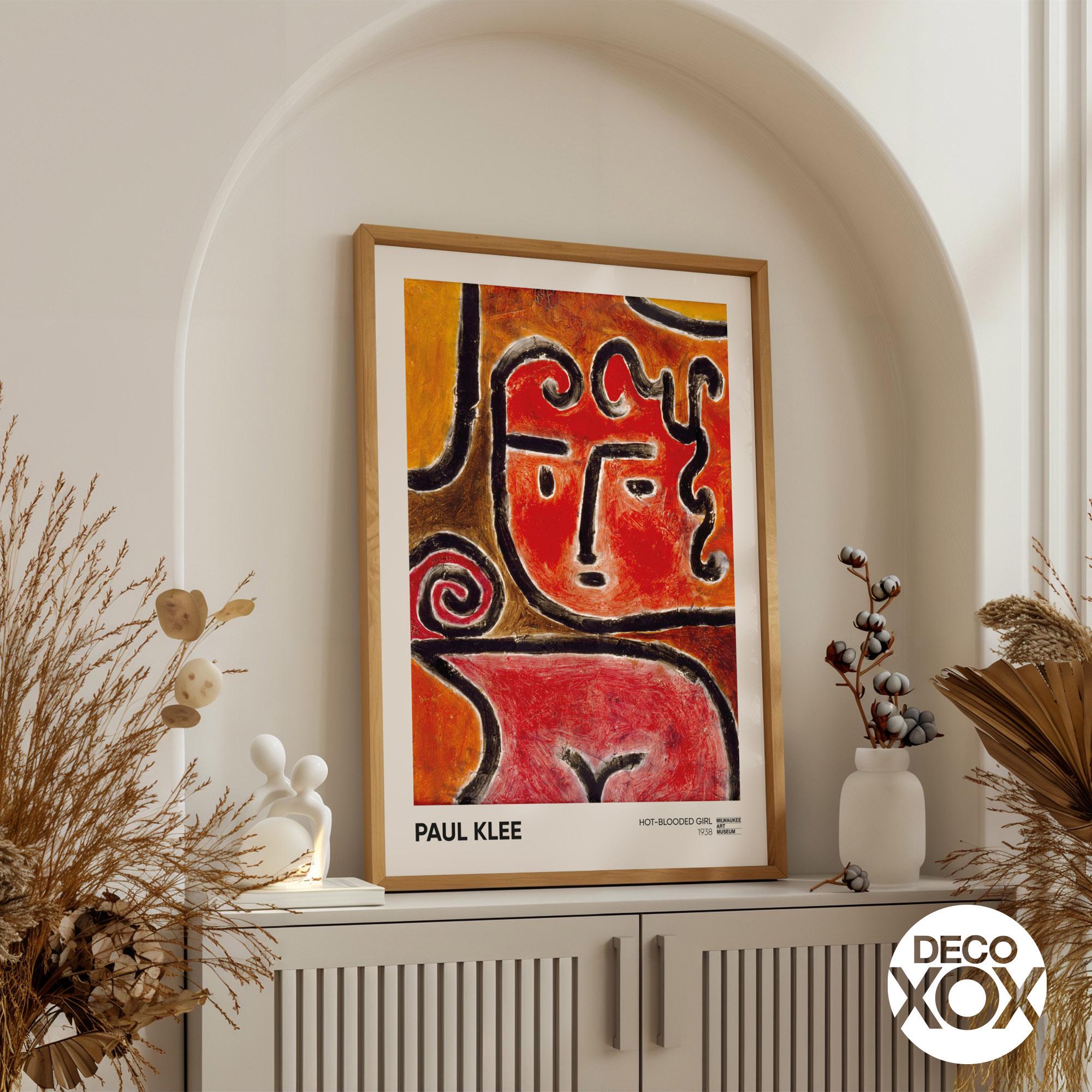 Paul Klee Hot-blooded Girl Print, Abstract Expressionist Art - Etsy