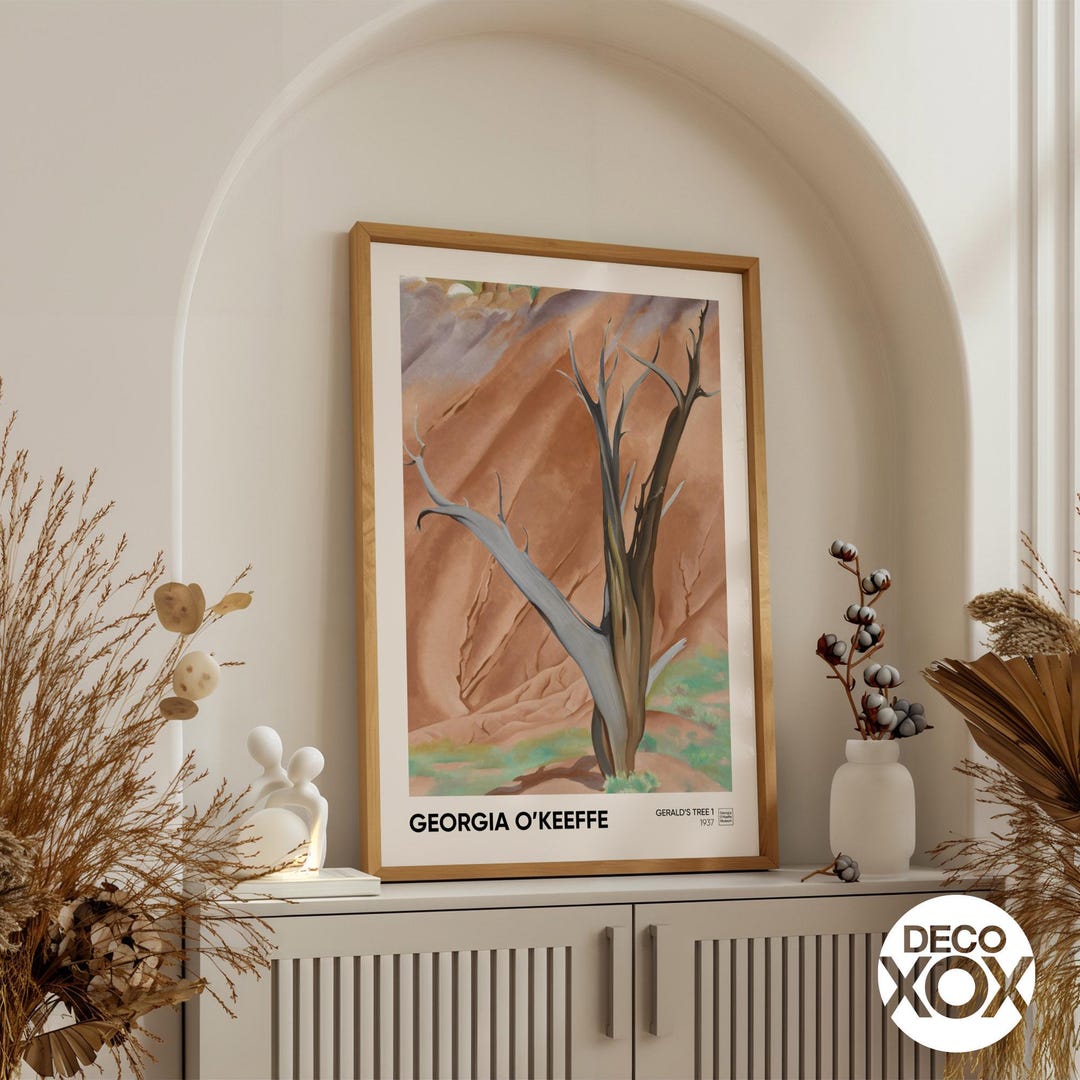 Georgia O'keeffe Art Print, Gerald's Tree I, Vintage Desert
