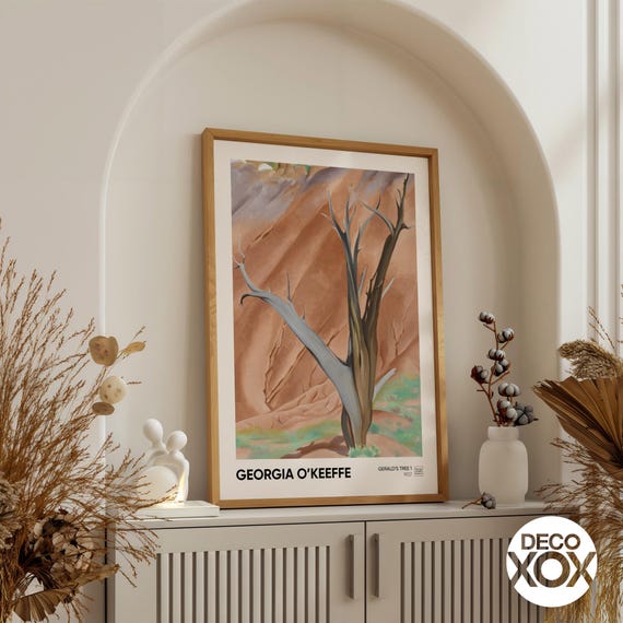 Georgia O'keeffe Art Print, Gerald's Tree I, Vintage Desert
