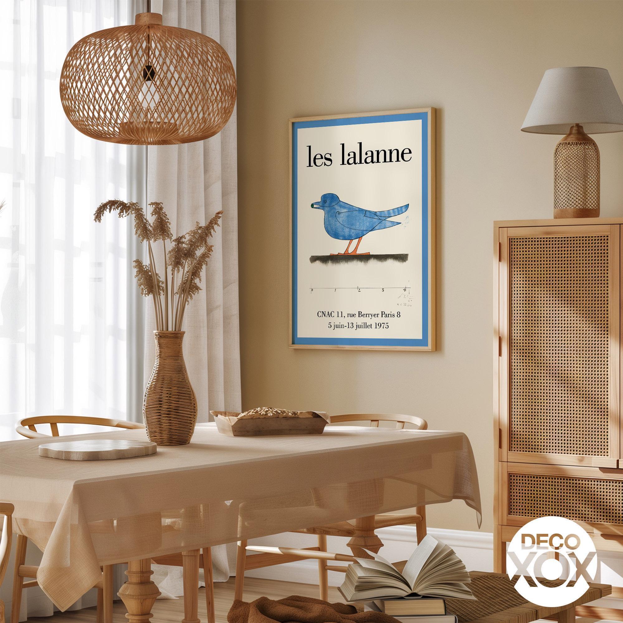 Les Lalanne Exhibition Poster, Vintage Blue Bird Art Print - Etsy