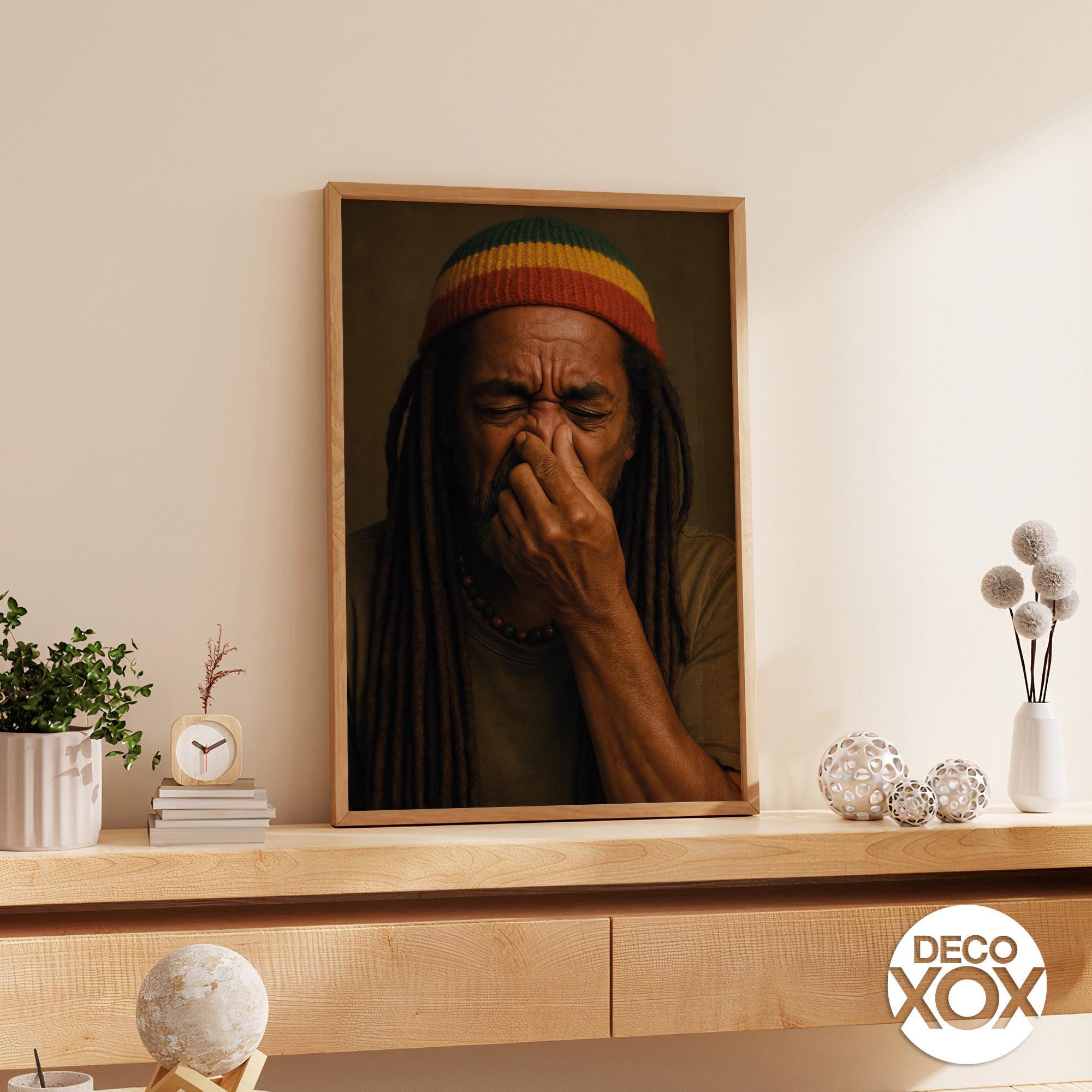 Funny Rasta Man Bathroom Poster – Reggae Nose Pinch Print - Etsy